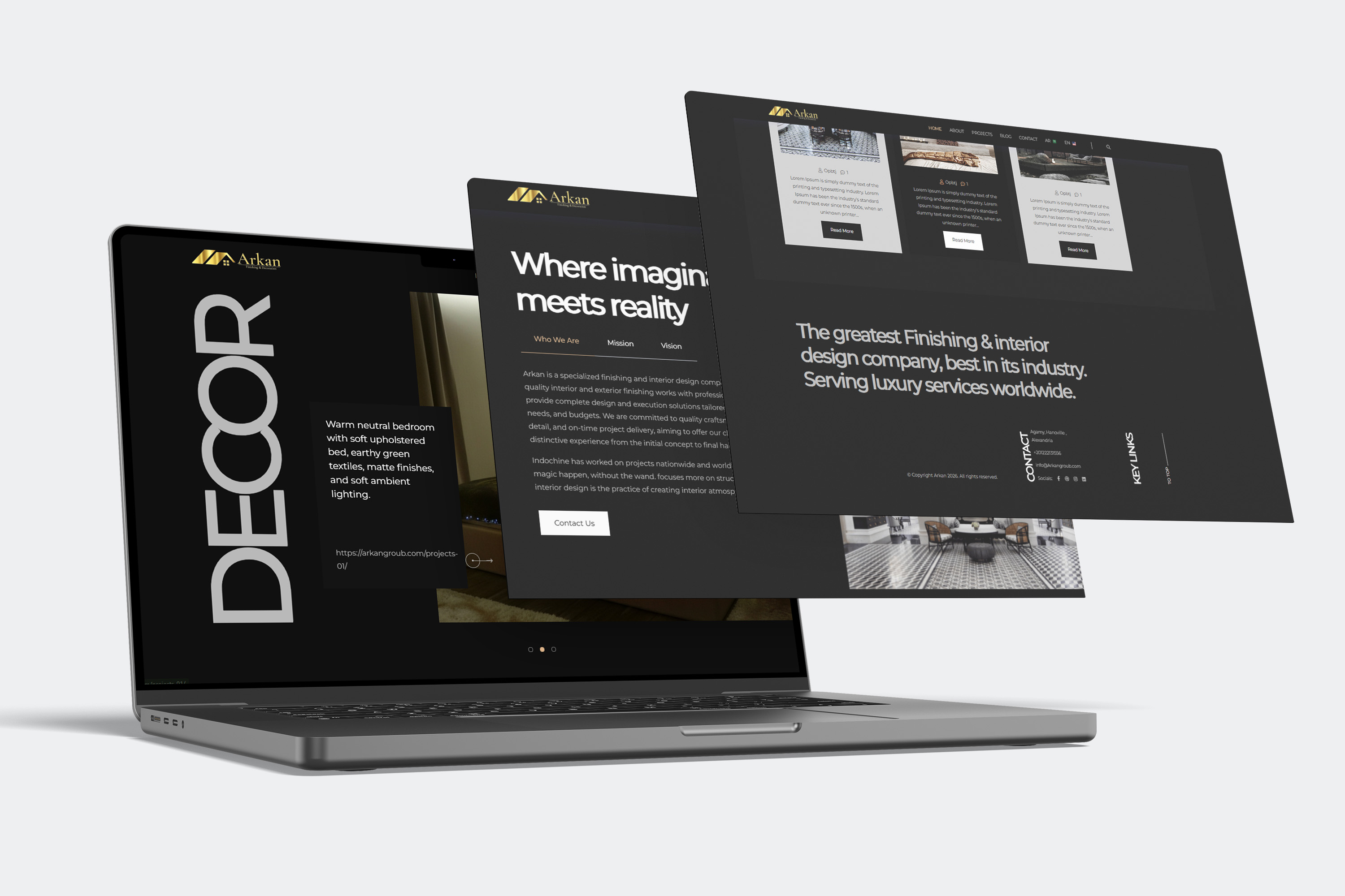 Arkan Website – UI/UX & Web Design