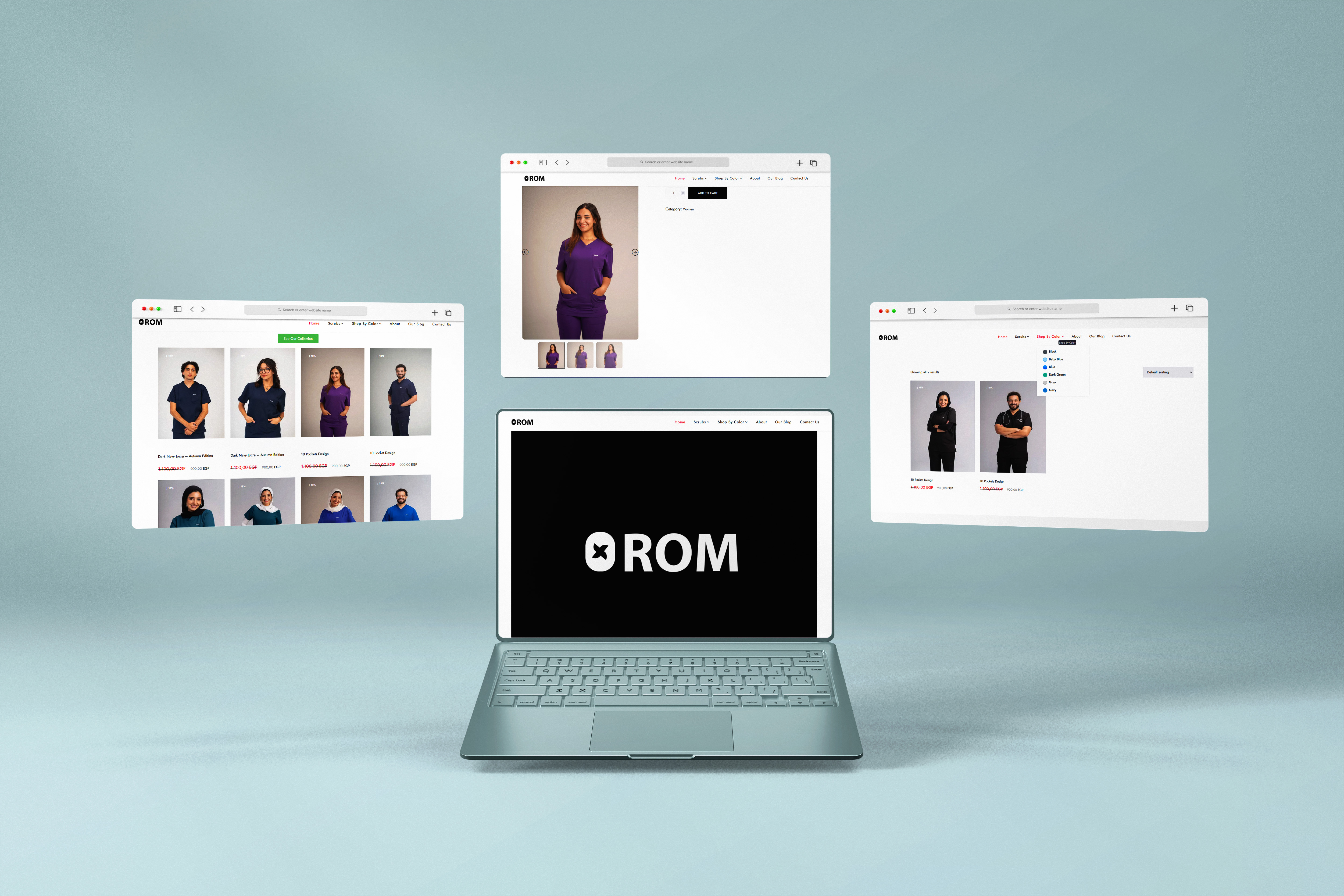ROM Wear – E-Commerce Website UI/UX & Web Design